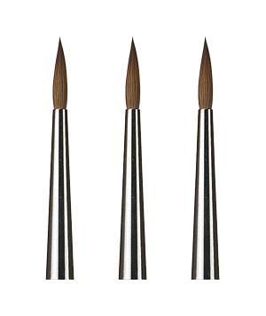 Clear Handle Brush Spare Tips #4 3pecs