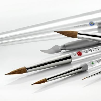 Clear Handle Brush Spare Tips #1 5pcs