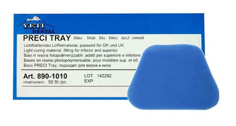 Preci Tray Light Curing Blue Material
