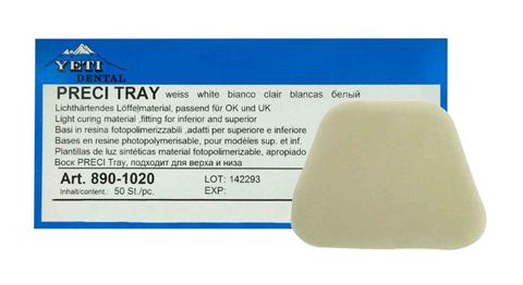 Preci Tray Light Curing White Material