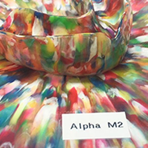 Marble Red Multi Special Square 125mm x 4mm