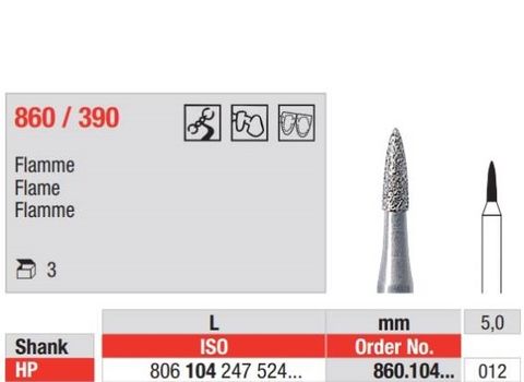 Diamond Bur 860.012HP