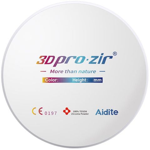 3D PRO Multilayer Zirconia Blank 98x25 B3