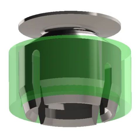 Round Female Housing Titanax includes Plastic Ring