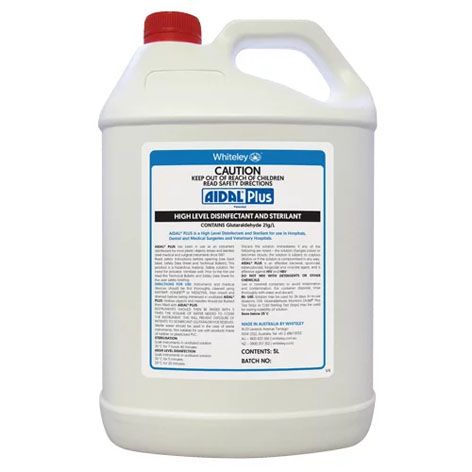 Aidal Plus High Level Disinfectant and Sterilant 2 x 5L