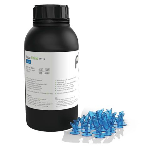 InovaPrint Wax - Blue 500g *Expired Clearance