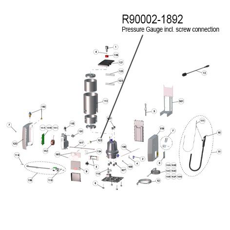 Power Steamer 2 - Pressure Gauge incl. screw connection