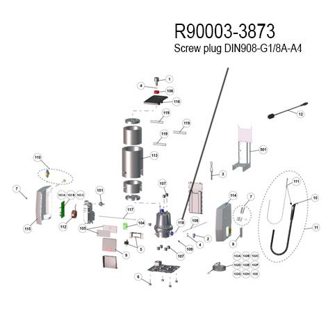 Power Steamer - Screw Plug DIN908 G8A-A4