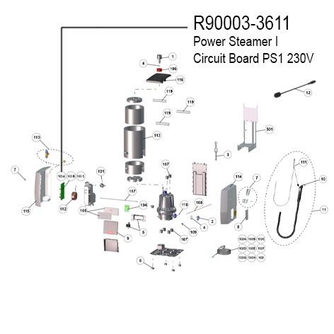 Power Steamer 1 - Circuit Board PSI 230V