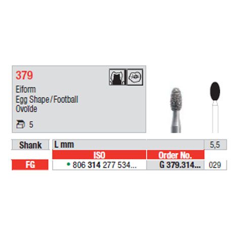 Diamond Bur G379.314.029 FG Packet