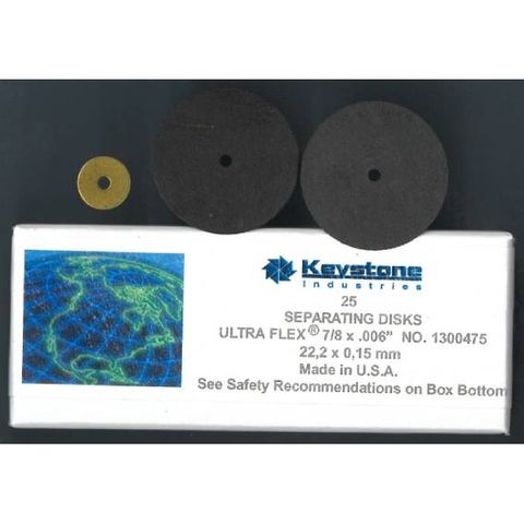 Ultra Flex Abrasive Discs,1300475, 25pcs 22.2 x 0.15mm