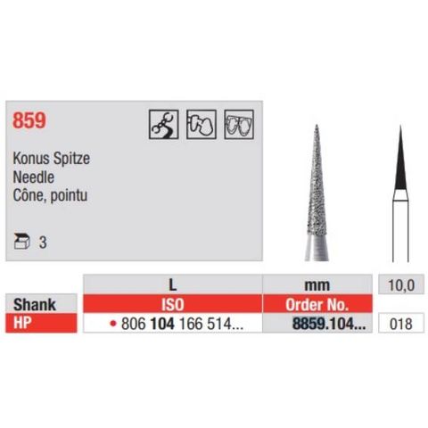 Diamond Bur 8859.104.018 HP Fine Each