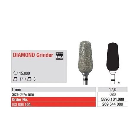 Diamond Bur 5896.104.080 1pc