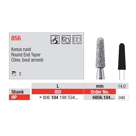 Diamond Bur 6856.040HP