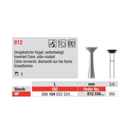 Diamond Bur 812.050 HP