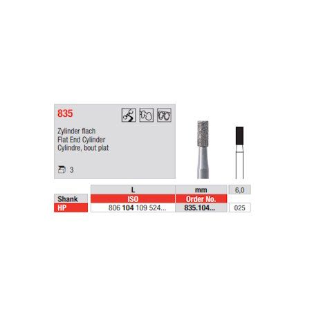 Diamond Bur 835.025 HP