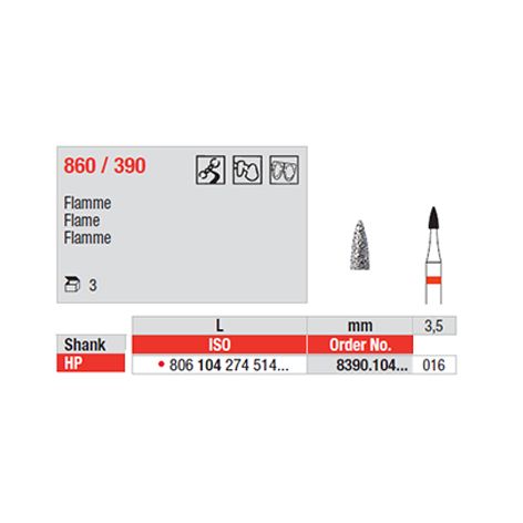 Diamond Bur 8390.104.016HP (3 x Price)