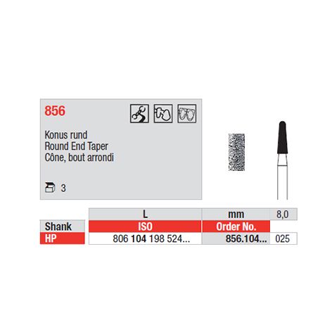 Diamond Bur 856.104.025 HP