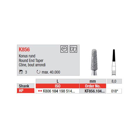 Diamond Bur KF856.104.018 HP