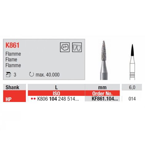 KF861.104.014 Diamond Bur Each