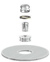 Revax M2 Axial Attachmnt M2:RA63 Ti/Ir