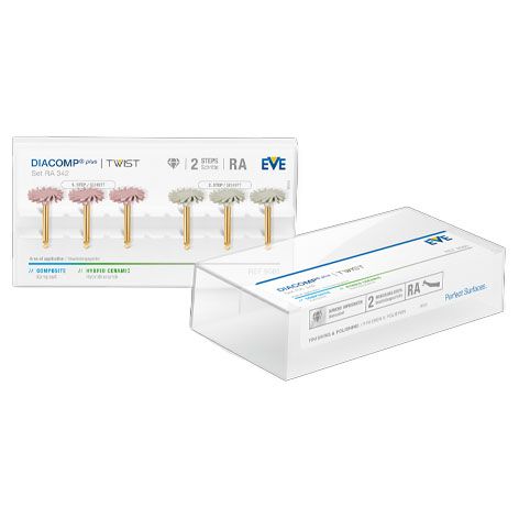 EVE Diacomp Plus Twist XT Set for 3D Printing Resin (9067) 6pcs