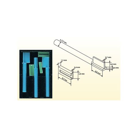 Micro T-Attachment for Split Bridge 2.2mm 3xSets
