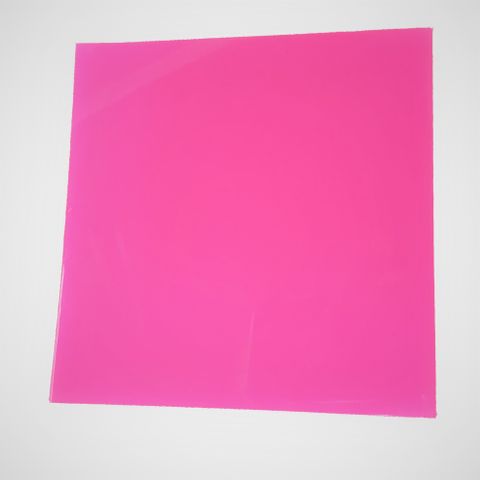 4mm Square Fluro Pink 19