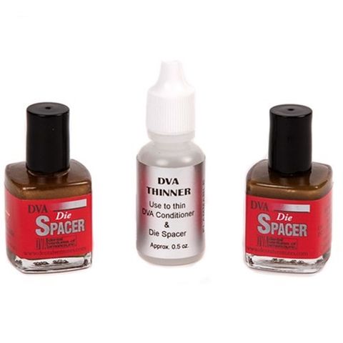 DVA Gold Die Spacer & Thinner Kit 2 Bottles