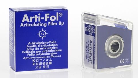 Arti-Fol Articulating Film Blue 8um 1-Sided