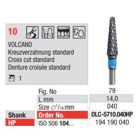 Carbide Bur 5710.040HP DLC Volcano