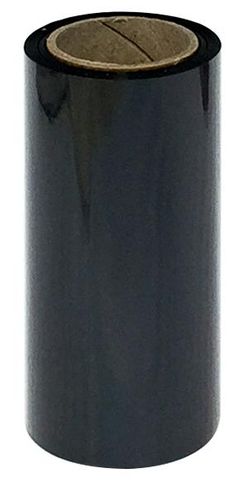 Arti-Fol Plastic Black 75mm Wide 8um 1-Side