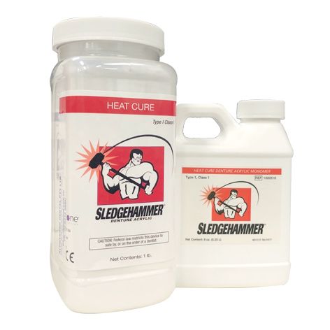 Sledgehammer Clear 1lb Powder + 8oz Liquid - Heat Cure