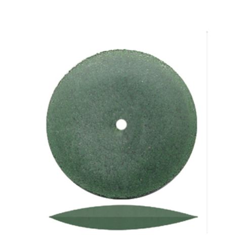 Green Knife-Edge Rubber Wheels 22mm 100 pieces