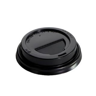 8/12/16oz (90mm) Travel Lid - Black