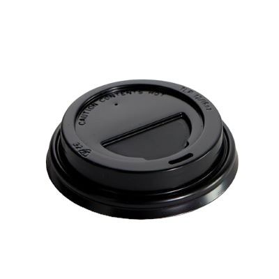 8/12/16oz (90mm) Travel Lid - Black