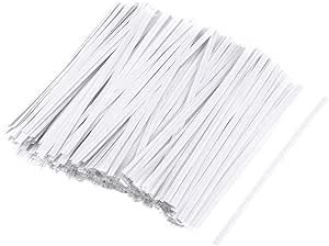 75mm White Paper Twist Ties