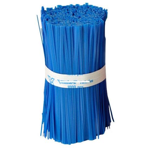 75mm Blue Paper Twist Ties