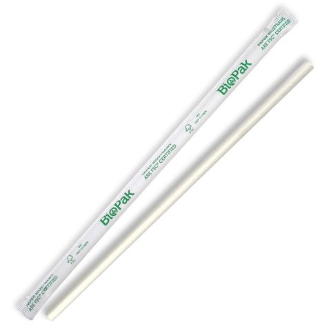 3 Ply Regular Paper Straw - White Wrap