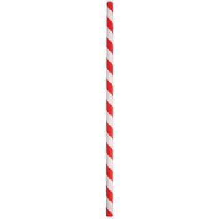 3 Ply Regular Paper Straw Red/White