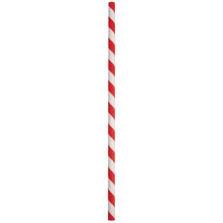 3 Ply Regular Paper Straw Red/White