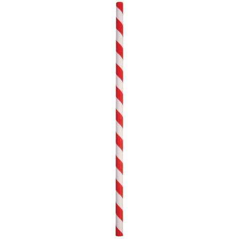 3 Ply Regular Paper Straw Red/White