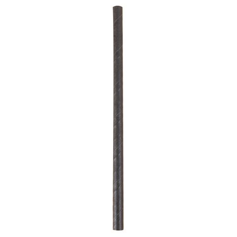 3 Ply Paper Cocktail Straw - Black