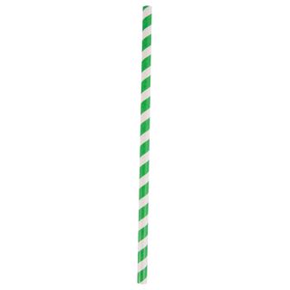 3 Ply Regular Paper Straw Green/White