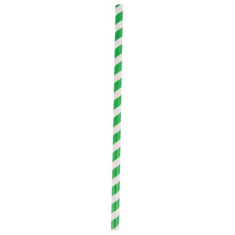 3 Ply Regular Paper Straw Green/White