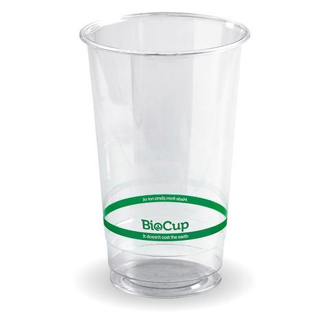 700ml PLA Cold Cup - Green Stripe