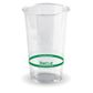 700ml PLA Cold Cup - Green Stripe