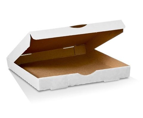13in Plain White Pizza Box