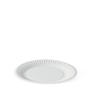 6 White Coated Paper Plate