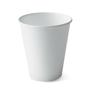 12oz (360ml) Single Wall White Hot Cup